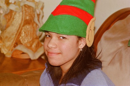 My Big Girl, Erica, In Her Elf Hat Christmas 2000
